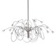 Snowball Chandelier - Stainless Steel / White Snowball Chandelier - Stainless Steel / White
