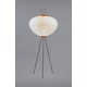 Globe Floor Lamp - Black / Ivory Globe Floor Lamp - Black / Ivory