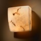 Square Wall Sconce -  / Faux Alabaster
