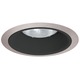 24 Series 6 Inch Tapered Baffle Trim - Satin Chrome / Black