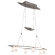 P8026 6 Light Suspension - Brushed Nickel / Etched Opal