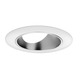 438 Series 3 Inch Angle Cut Cone Trim - White / Haze
