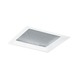 60 8 Inch Square Crystal Diffuser Trim - White / Crystal