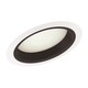 610 Sloped Lensed Shower Trim - White / Black