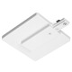 Trac-Lites End Feed Connector with J-Box Cover - White / 