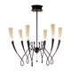 Virgins 6 Light Suspension - Rust / Amber Virgins 6 Light Suspension - Rust / Amber