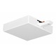 T36 Trac-Master T-Bar End Feed Connector - White / 