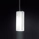 Diane S Pendant - Brushed Chrome / Satin White