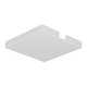 TL21 Trac 12 Outlet Box / T-Bar Ceiling Canopy - White / 