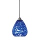 Decorative Low Voltage Teardrop Glass Pendant - Satin Nickel / Ice