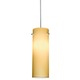 Decorative Low Voltage Cylinder Glass Pendant - Satin Nickel / Maize Decorative Low Voltage Cylinder Glass Pendant - Satin Nickel / Maize