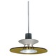 Decorative Low Voltage Disc Pendant - Satin Nickel / Amber