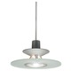 Decorative Low Voltage Disc Pendant - Satin Nickel / Frost
