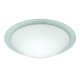 Nova Ceiling Flush Mount W / Glass Ring - Frost / White Nova Ceiling Flush Mount W / Glass Ring - Frost / White