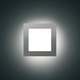 Mini Sandwich Square Wall / Ceiling Mount - Satin Steel / White Mini Sandwich Square Wall / Ceiling Mount - Satin Steel / White