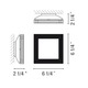 Mini Sandwich Square Wall / Ceiling Mount - /