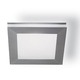 Mini Sandwich Square Wall / Ceiling Mount - Satin Steel / White Mini Sandwich Square Wall / Ceiling Mount - Satin Steel / White