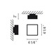 Basiko Square Wall or Ceiling Lamp - /