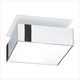 Basiko Square Wall or Ceiling Lamp - Chrome / White Basiko Square Wall or Ceiling Lamp - Chrome / White