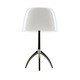 Lumiere 05 Grande Table Lamp - Polished Aluminum / Polished White Lumiere 05 Grande Table Lamp - Polished Aluminum / Polished White