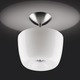 Lumiere 05 Semi Flush Ceiling Mount - Stainless Steel / Polished White