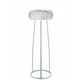 Caboche Grande Floor Lamp - White Lacquered Metal / Transparent