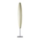 Havana Mono Floor Lamp - Aluminum / White