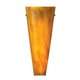 Larkspur Wall Sconce - Satin Nickel / Beach Amber