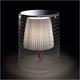 Rebecca Table Lamp - Chrome / Clear/White