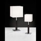 Maria Table Lamp - Matte Aluminum / White / White