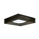 Koshi Ceiling Flush Mount - Chrome / Wenge/White Koshi Ceiling Flush Mount - Chrome / Wenge/White