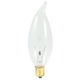 CA10 Flame Candelabra Base 40W 120V - Clear CA10 Flame Candelabra Base 40W 120V - / Clear