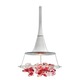Vision Pendant - Satin Nickel / Red Vision Pendant - Satin Nickel / Red