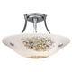 Veneto Semi Flush Ceiling Mount - Satin Nickel / Opal