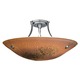 Veneto Grande Semi Flush Ceiling Mount - Satin Nickel / Mocha Veneto Grande Semi Flush Ceiling Mount - Satin Nickel / Mocha