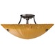 Wilt Bowl Semi Flush Ceiling Mount - Bronze / Amber Wilt Bowl Semi Flush Ceiling Mount - Bronze / Amber
