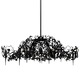 Flower Power Oval Chandelier - Black Flower Power Oval Chandelier - Black /