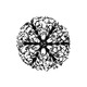 Flower Power Ceiling Lamp Round - Black / 