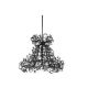 Icy Lady Double Round Chandelier - Black / Crystal