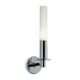 Candle Vanity Wall Sconce - Chrome / White