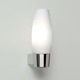 Havana Vanity Wall Sconce - Chrome / White Havana Vanity Wall Sconce - Chrome / White