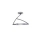 Wing Ceiling Flush Mount - Chrome / Printed Pyrex