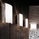 Tecla Wall Sconce - Satin Nickel / White