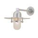 Saturn Wall Sconce - Satin Aluminum / Frost Saturn Wall Sconce - Satin Aluminum / Frost