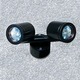 Twin Retro Exterior Wall Spot - Black Twin Retro Exterior Wall Spot - Black /