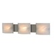 Pannelli Bath Bar 4-Light - Stainless Steel / White Alabaster Pannelli Bath Bar 4-Light - Stainless Steel / White Alabaster