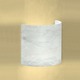 Half-Cylinder Wall Sconce -  / White Genuine Alabaster