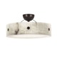 Radiant Ceiling Flush Mount - Dark Bronze / White Genuine Alabaster Radiant Ceiling Flush Mount - Dark Bronze / White Genuine Alabaster