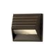 Square Exterior Deck Light - Bronze / Frosted