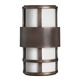 Saturn Exterior Wall Sconce - Metro Bronze / Etched Opal Saturn Exterior Wall Sconce - Metro Bronze / Etched Opal